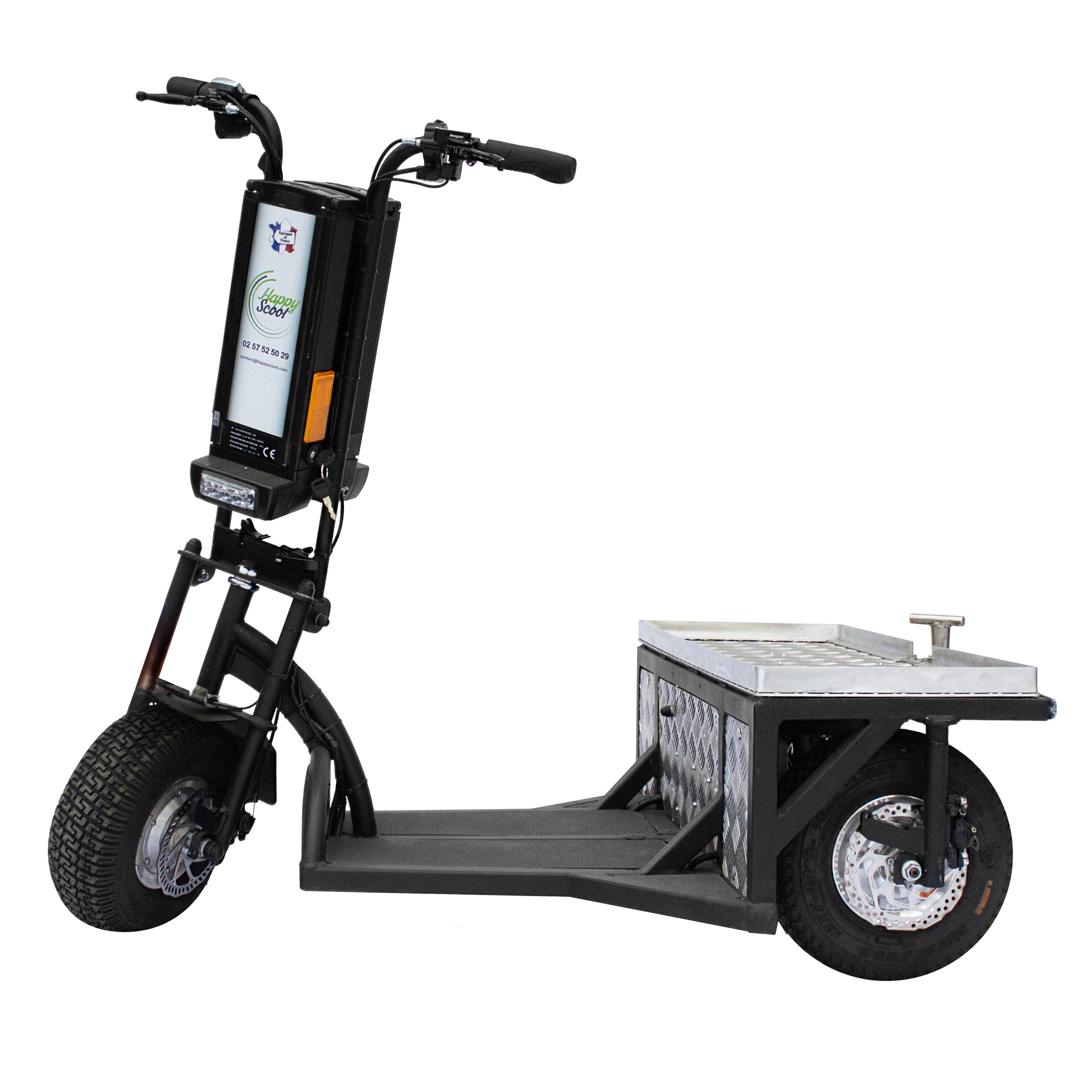 Transporteur électrique personnalisable, 3 roues PRO 2RM, ROLL AND GO